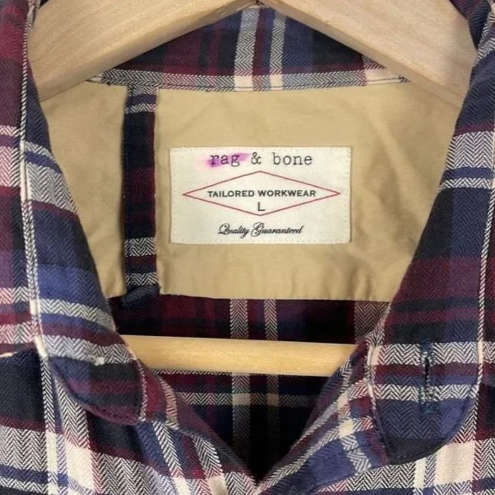 Rag & Bone plaid button down shirt - Picture 3 of 7